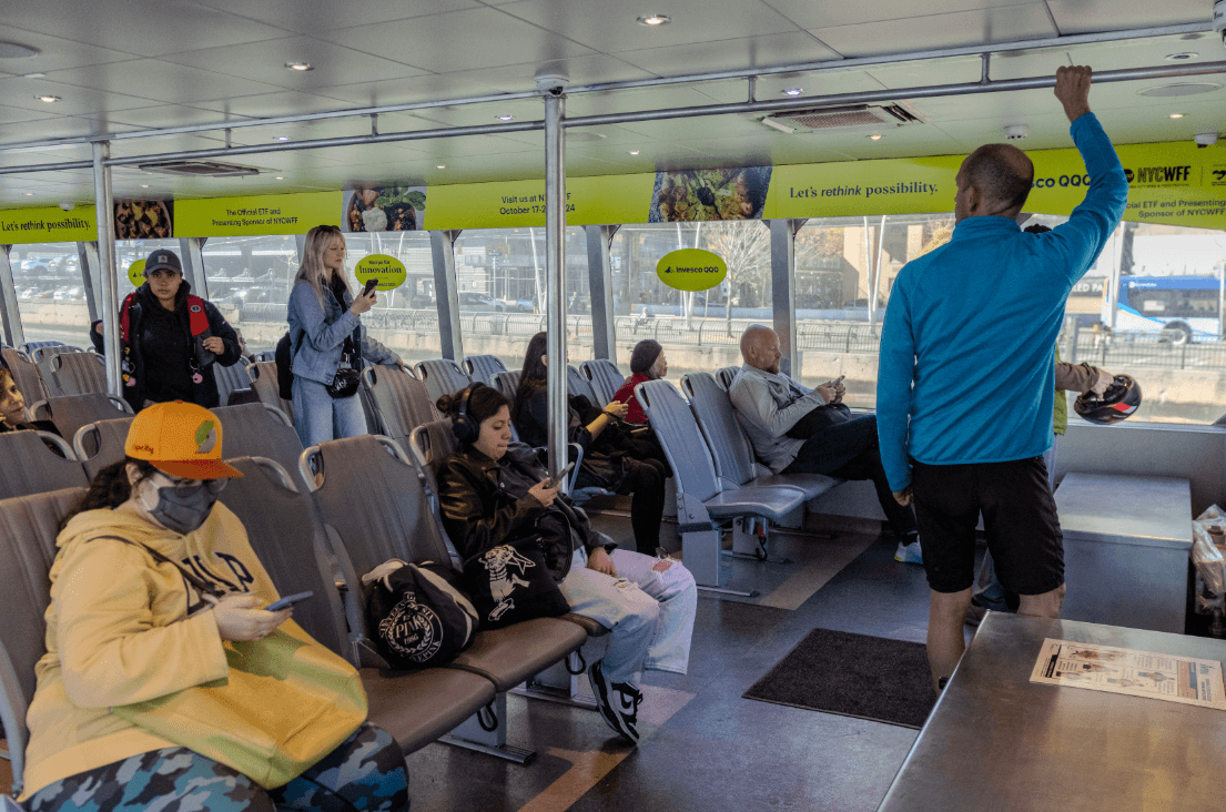 NYC Ferry Onboard Transit Advertising