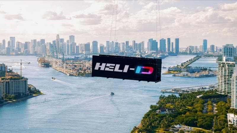HELI-D Aerial Digital Billboard Flights
